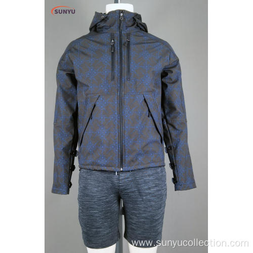 100%polyester woven winter jacket with hood
